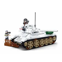 Sluban M38-B0978 - Army Battle of Budapest - Medium Panzer (weiß)