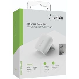 Belkin BoostCharge 20W USB-C PD Netzladegerät weiß (WCA003vfWH)