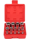 14-teiliges E-typ-stern-bit-stecknuss-set E4 – E24/4 Zoll, 3/8 Zoll/2 Zoll Toot Repair Toll Big Bit-stecknuss-stecknuss, Torx Zeigt 1/2 An.