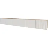 altdecor NOA-2 Lowboard 300 cm x 40 cm x 40 cm Weiß Holzwerkstoff