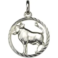 VIVANCE Sternzeichen Stier Weiß 925