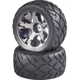 Reely 1:10 Truggy Kompletträder Street 5-Speichen Titan-Grau 2 St.