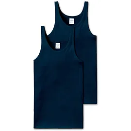 SCHIESSER Unterhemd 2er Pack ESSENTIALS Herren Weiß