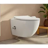 Vitra Aquacare Sento WC Set 7748B003-6206 Flush 2.0 mit Bidetfunktion, mit Armatur,