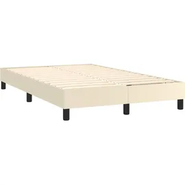vidaXL Boxspringbett 120 x 200 cm Creme