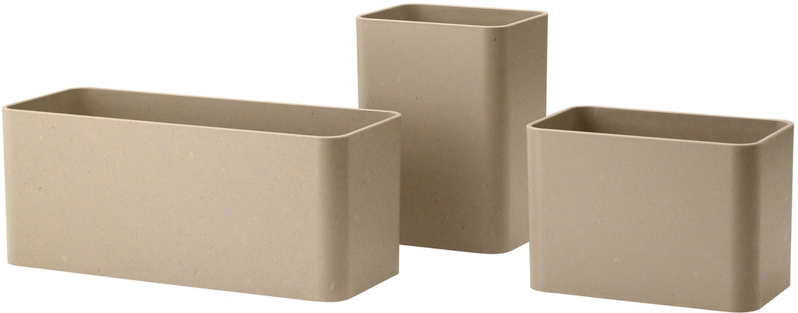 String - Organizer Boxen, beige (3er-Set)