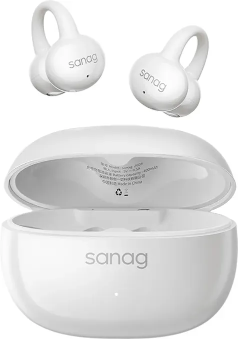 sanag Z60S Ohrclip-Kopfhörer, kabellos, Outdoor-Sport, TWS-Ohrhörer, Open-Ear-Kopfhörer, Beige, S-Z60S-CL-Headphones-Beige