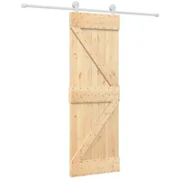 vidaXL Schiebetür rechts 70 x 210 cm Braun/Weiß