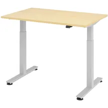 Hammerbacher Schreibtisch VXMST12/3/S ahorn nachbildung/silber