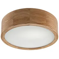 Licht-Erlebnisse Deckenleuchte Wohnzimmer Eiche rund Holz Lampe