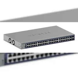 Netgear Smart S3300-52X - V3 - Switch - L3 Lite - Smart - 48 x 10/100/1000 + 4 x SFP+ - Desktop, an Rack montierbar (380 W)