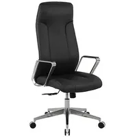 Kompatible Ware Chefsessel, 10012 Kunstleder schwarz, Gestell silber