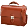 Aktentasche ALASSIO Mocca, Herren, Gr. B/H/T: 38cm x 30cm x 16cm, braun, Leder, Taschen, aus Leder