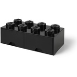 Lego Brick Drawer 8 schwarz Aufbewahrungsbox Plastik, Multi,