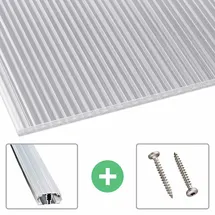 Scobalit Polycarbonat Stegplatte 200 x 120 cm klar