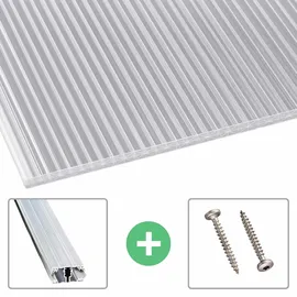 Scobalit Polycarbonat Stegplatte 200 x 120 cm klar