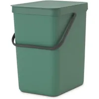 Brabantia PROREGAL Mülleimer, Grün, Kunststoff, Rechteckig, 26.8x40x34.5 cm, Küchen,