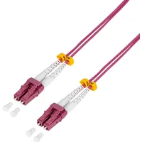 Logilink FP4LC33 Glasfaser LWL Anschlusskabel 150.00m Violett [1x LC-Stecker - 1x LC-Stecker] 50/125 μ Multimode OM4
