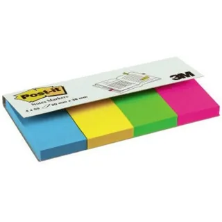 Post-it Post-it® Notes Markers Haftmarker farbsortiert 4x 50 Streifen