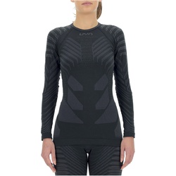UYN Resilyon langarm Funktionsshirt mit Rundhals Damen black/anthracite XS
