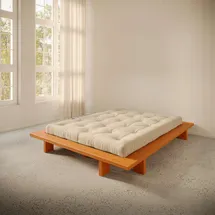 Karup Futonbett KARUP DESIGN "Bettgestell JAPAN BED Futonbett aus FSC-zertifiziertem Massivholz", solar orange, B:168cm H:20cm L:228cm, Betten, Futonbett, zeitlos, bequem & in mehreren Farben und Größen erhältlich