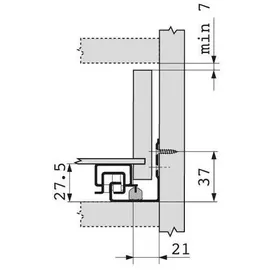 Blum Tandem-Führung 560H Vollauszug ohne Blumotion,