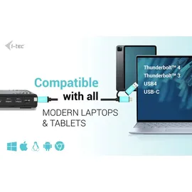 iTEC i-tec USB-C Triple Display Docking Station Gen 2 + Power Delivery 100W