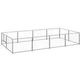 vidaXL Hundezwinger Silbern 8 m2 Stahl