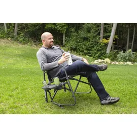 GCI Campingstuhl Freestyle Rocker XL Schwarz/Grau
