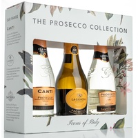The Prosecco Collection Die Prosecco-Kollektion – eine Geschenkbox mit Canti, Valdo & Sant’Orsola – 3 x 20 cl Flaschen