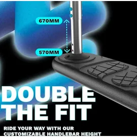 Fantic26 Indo Kickstarter Trampolin Stunt-Scooter Neon Blau