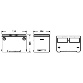 Exide EXCELL 55Ah 12V