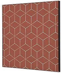 SHOWDOWN Textile Wanddekoration Hexagon Mehrfarbig Aluminium