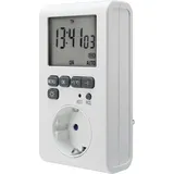 Sygonix Steckdosen-Zeitschaltuhr digital Wochenprogramm 3680 W IP20 Countdown-Funktion,