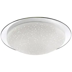 LED-Deckenleuchte, Sternenhimmeloptik, Lichtfarbsteuerung, dimmbar, modern