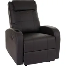 MCW Fernsehsessel Brüssel Kunstleder 76 x 99 x 96 cm Schwarz/Braun
