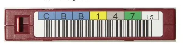 Fujitsu D:CR-LTO-LAB Barcode-Etikett