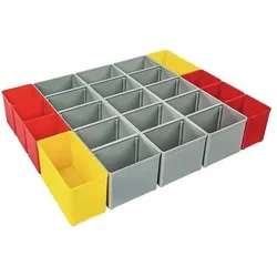 Bs Systems Einteilungsset I3 iB 72 B349xT265xH63mm blau/gelb/orange/rot/grün/grau