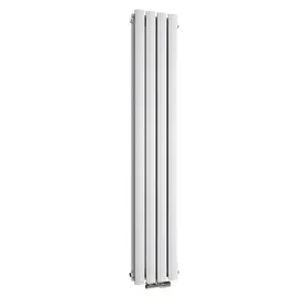 EMKE Ovaler Heizkörper 240 x 1600 mm 623 W weiß Mittelventil
