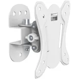 PureMounts PureMounts® TV Halterung - Swivel - Vesa 100, Wandabstand: 75mm, Traglast max. 25,0kg, neigbar 3°/-12°, schwenkbar 25°/-25°, weiß