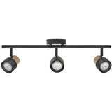Osram Nachhaltiger LED Deckenstrahler Cork 3er Strahler Schwarz,