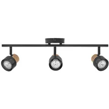 Osram Nachhaltiger LED Deckenstrahler Cork 3er Strahler Schwarz,