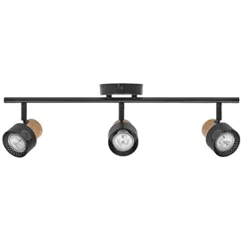 Osram Nachhaltiger LED Deckenstrahler Cork 3er Strahler Schwarz,