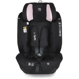 Moni Kindersitz i-Size i-Safe (76-150cm) Isofix, Top Tether, 13-fach verstellbar rosa