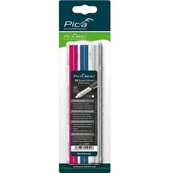 Pica Big Dry Tiefbau 6040 Ersatzminen für Tieflochmarker-Bleistift farbsortiert 2,0 - 5,0 mm, 12 St.