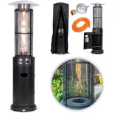 Gas-Terrassenheizer, 13 kW, für Terrasse, Garten und Terrasse, Regler, Schlauch, Abdeckung, MultiGarden