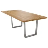 58 aufm Kessel Daisie 140 x 77 x 90 cm Wildeiche geölt braun