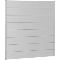Biohort Wandpaneel für Sichtschutz 180 x 180 cm silber