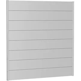 Biohort Wandpaneel für Sichtschutz 180 x 180 cm silber