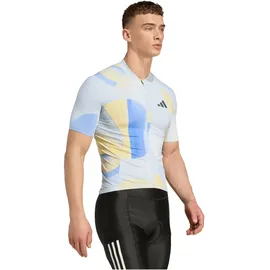 adidas Essentials 3-Streifen Light In Motion Graphic Fahrradtrikot Herren JZ5499 - halo blue XL